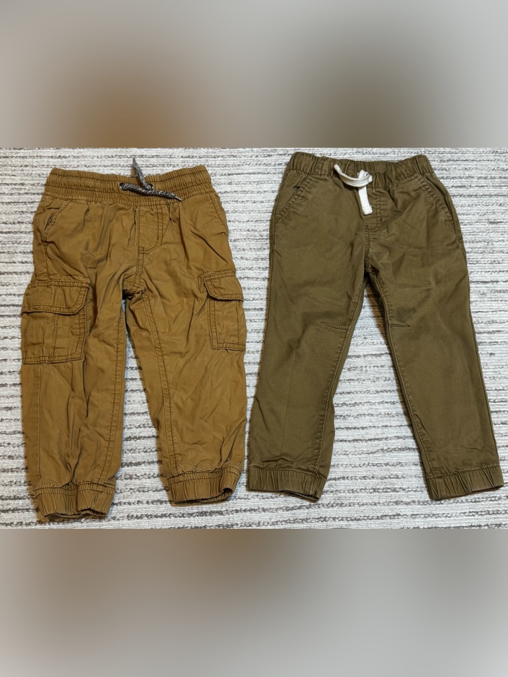 Toddler Boys 3T Khaki Jogger Cargo Pants Bundle